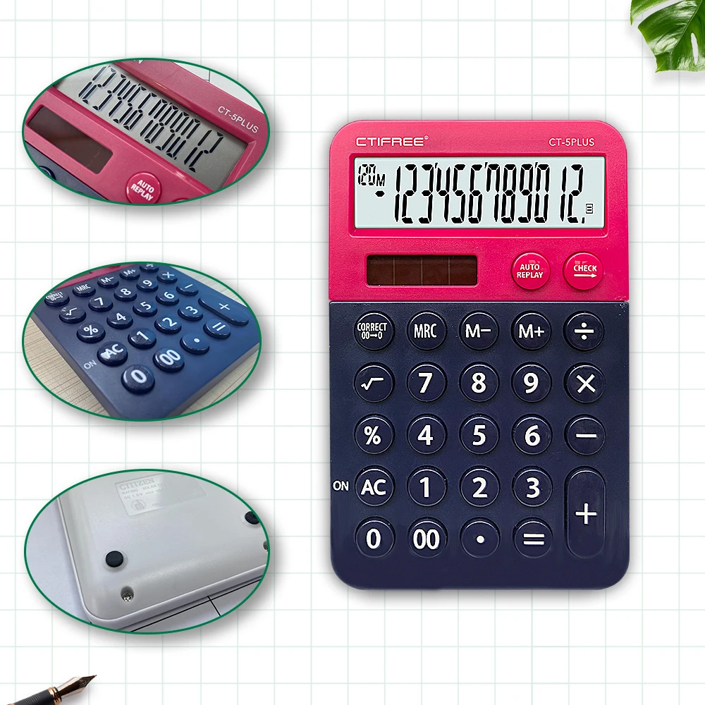 Portable Calculator Home Kids Office Cute Mini Student Portable Computer Small Calculators for Students Calculators Desktop