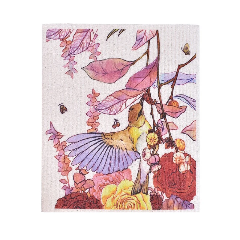 Wood pulp cotton Rags Innovative kitchen Hydrophilic dish cleaning cloth washing wipes Utensils For Kitchen