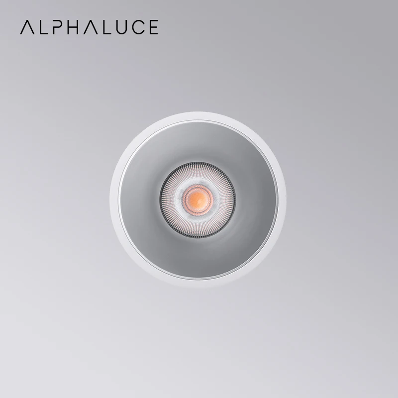 ALPHALUCE 43W Round Ceiling Recessed Down Light Die-Casting Aluminum Cob Ip65 Led Downlight