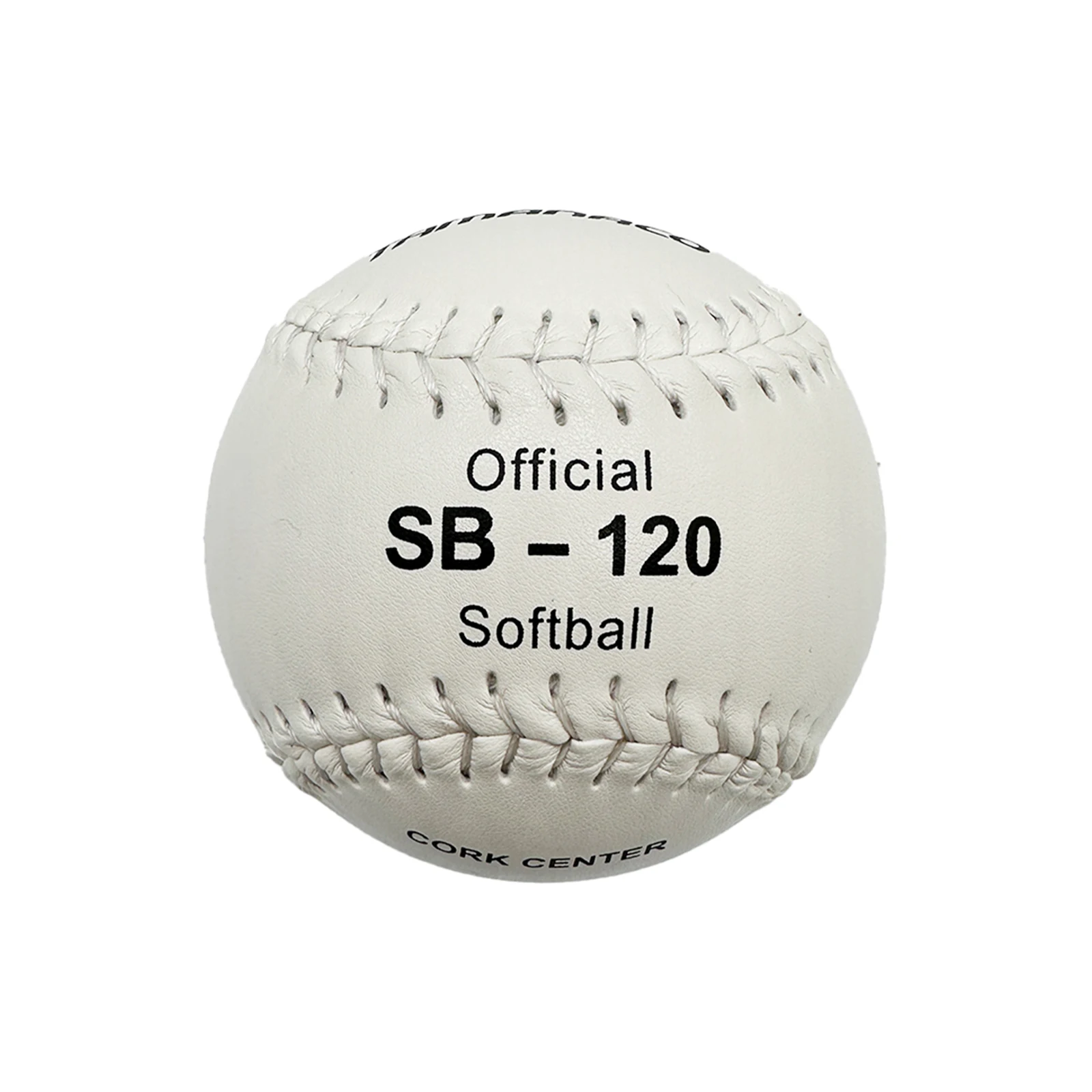 New Arrival 12' White Composite PU Leather Tamanaco SB-120 with PU&Cork Core Softball Ball