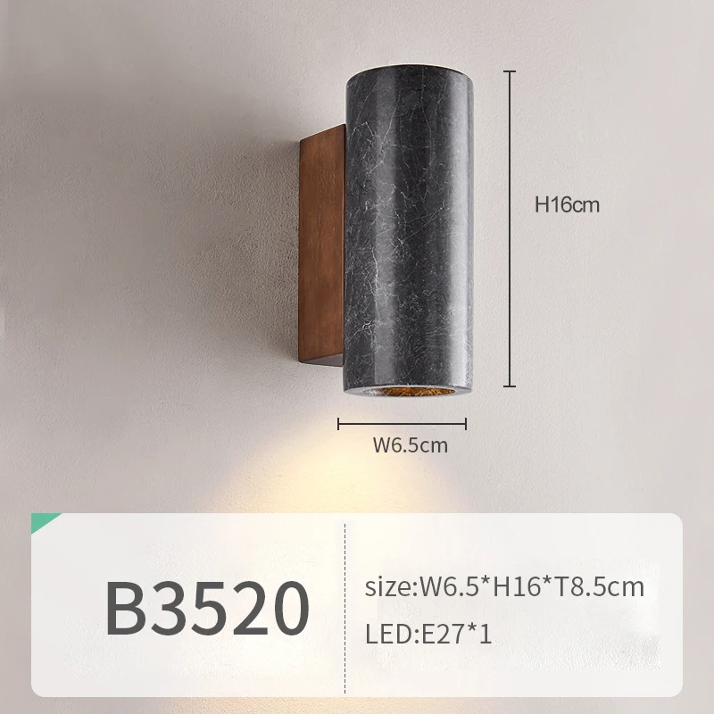 B3520 marble decoration living room design wall lamp lights Zhongshan factory outlet