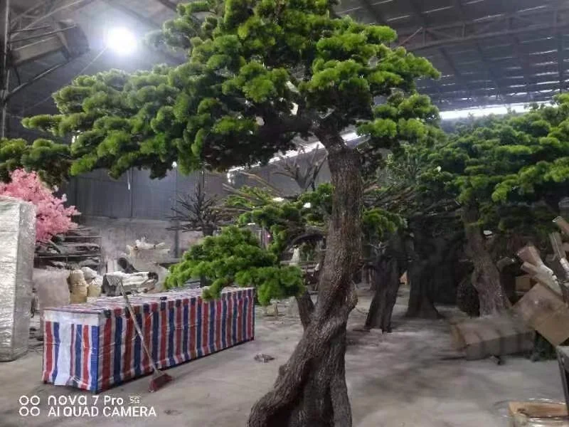 Customize 3m height large indoor outdoor tree artificial cypress pine tree bonsai tree for garden and landscape decoration