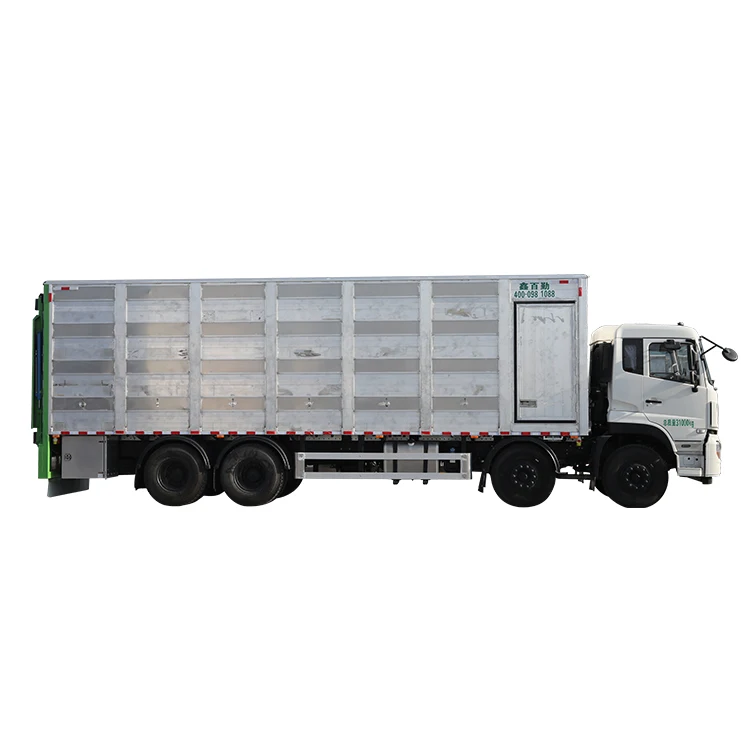 Dongfeng 9 6 м 8x4 360 лошадиных сил 4/2 напольный Алюминиевый Грузовик для перевозки свиней в