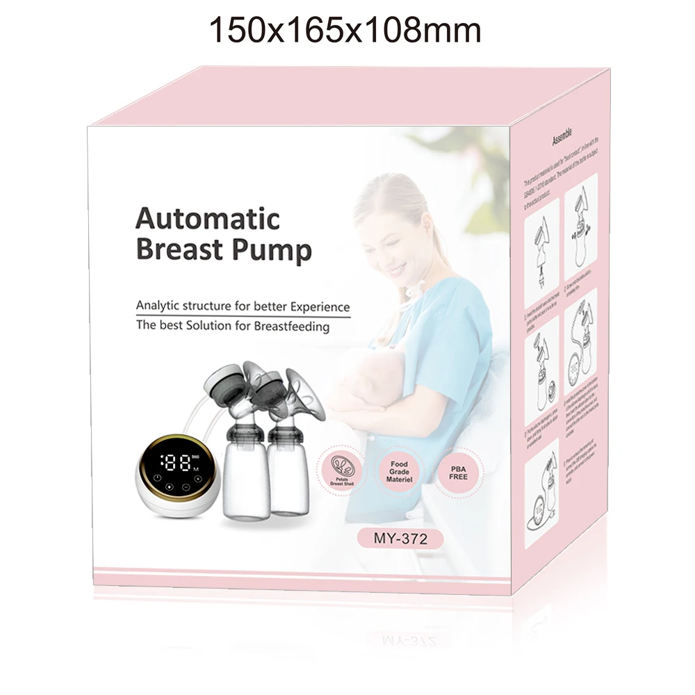 High Quality Dual Motor Breast Pump Convenient Food Grade Baby Feeder Hands Free Smart Breast Pump