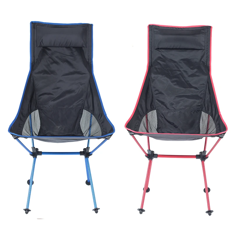 
Ultralight Light weight Outdoor Highback Folding Aluminum Steel Camping Picnic Chair Blue 