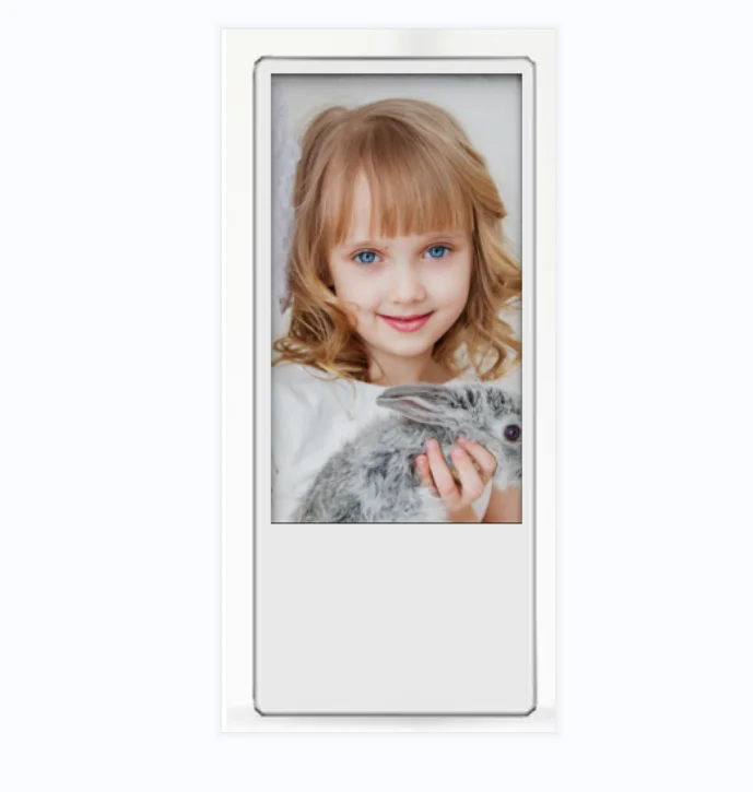 21.5+11.6 Inch Vertical Elevator Dual Screen 1920*1080 2K or 3840*2160 4K Video Advertising Lcd Display Screen