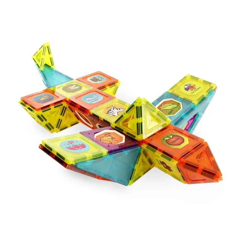 Classic style steam toys gifts for boys and girls magnetic tiles kids toys magnetic building tiles