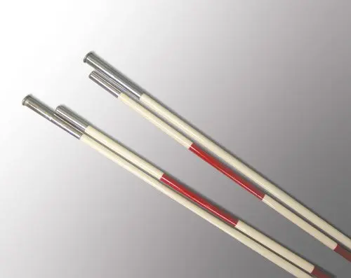 Volleyball referee equipment Volleyball antenna with sleeve set of 2 (Red/White)