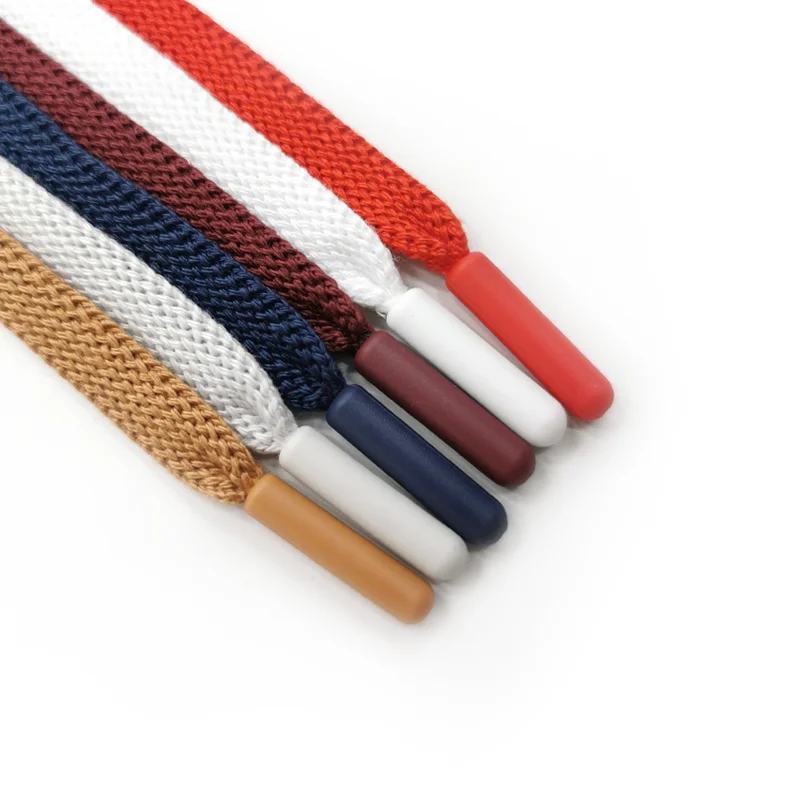 Custom Wide Sublimation Shoes Lace Polyester Flat Colorful Shoelace for Garment Drawstring hat Rope