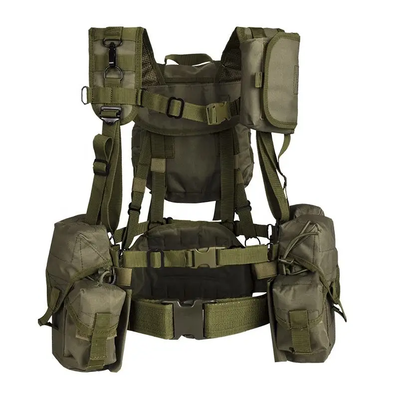 Combo Patrol Belt Load Bearing Battle Belt With Harness and Pack Tactical Gear