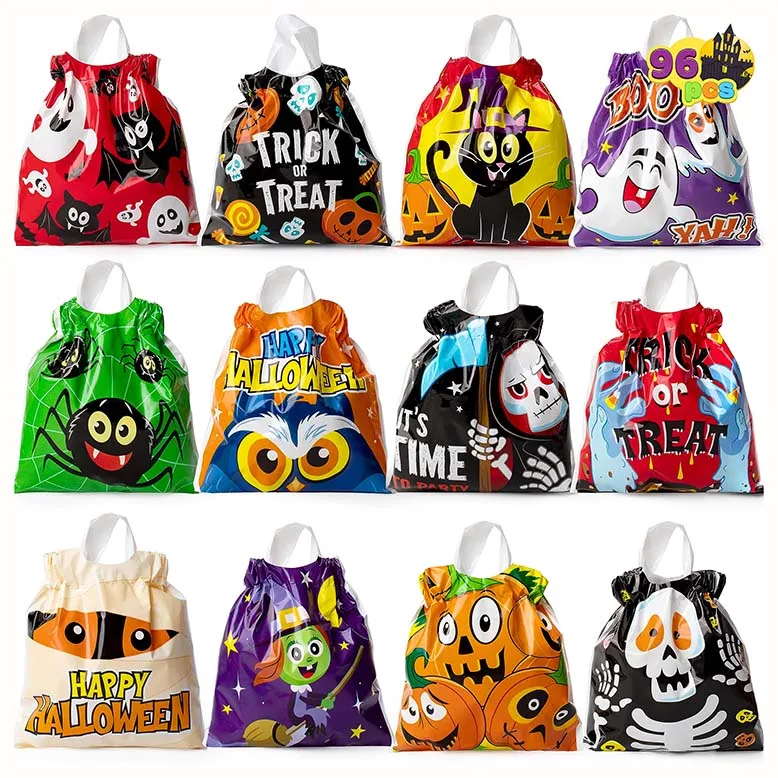 Wholesale Festival Skull Pumpkin Ghost Halloween Food Gift Packaging Hand Bags Kids Adult Bag For Halloween Tote Trick Or Treat