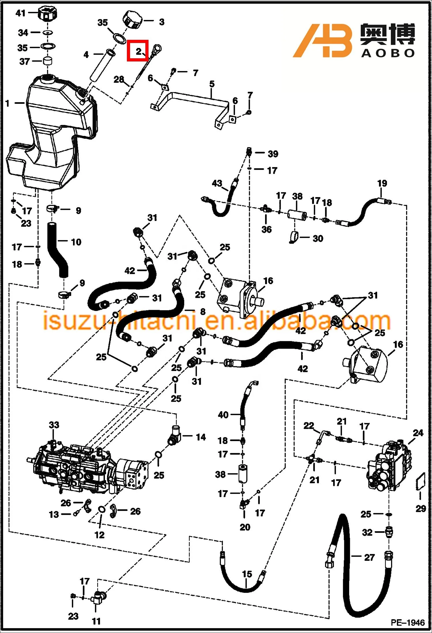 S100 S130 Skid Loader Parts Hydraulic Oil Tank Dipstick 6577459