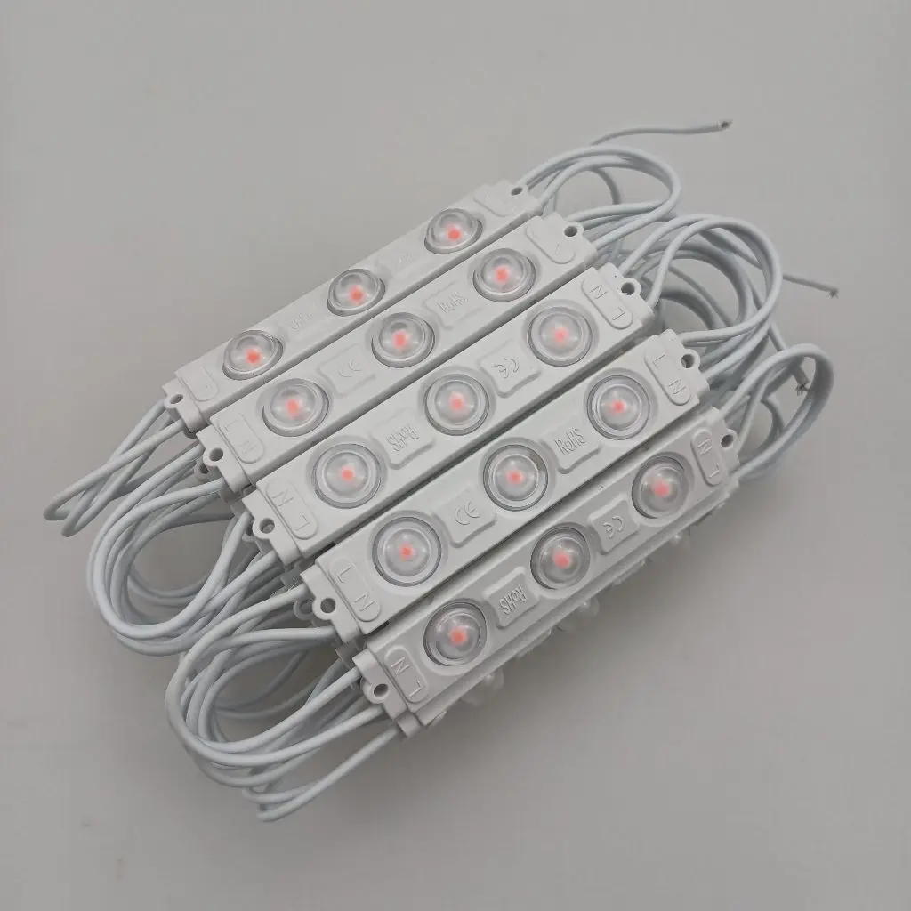 New , High Bright Led Module 77*14mm White Warm Blue Yellow Pink Red 110V Led Module for Electronic Sign