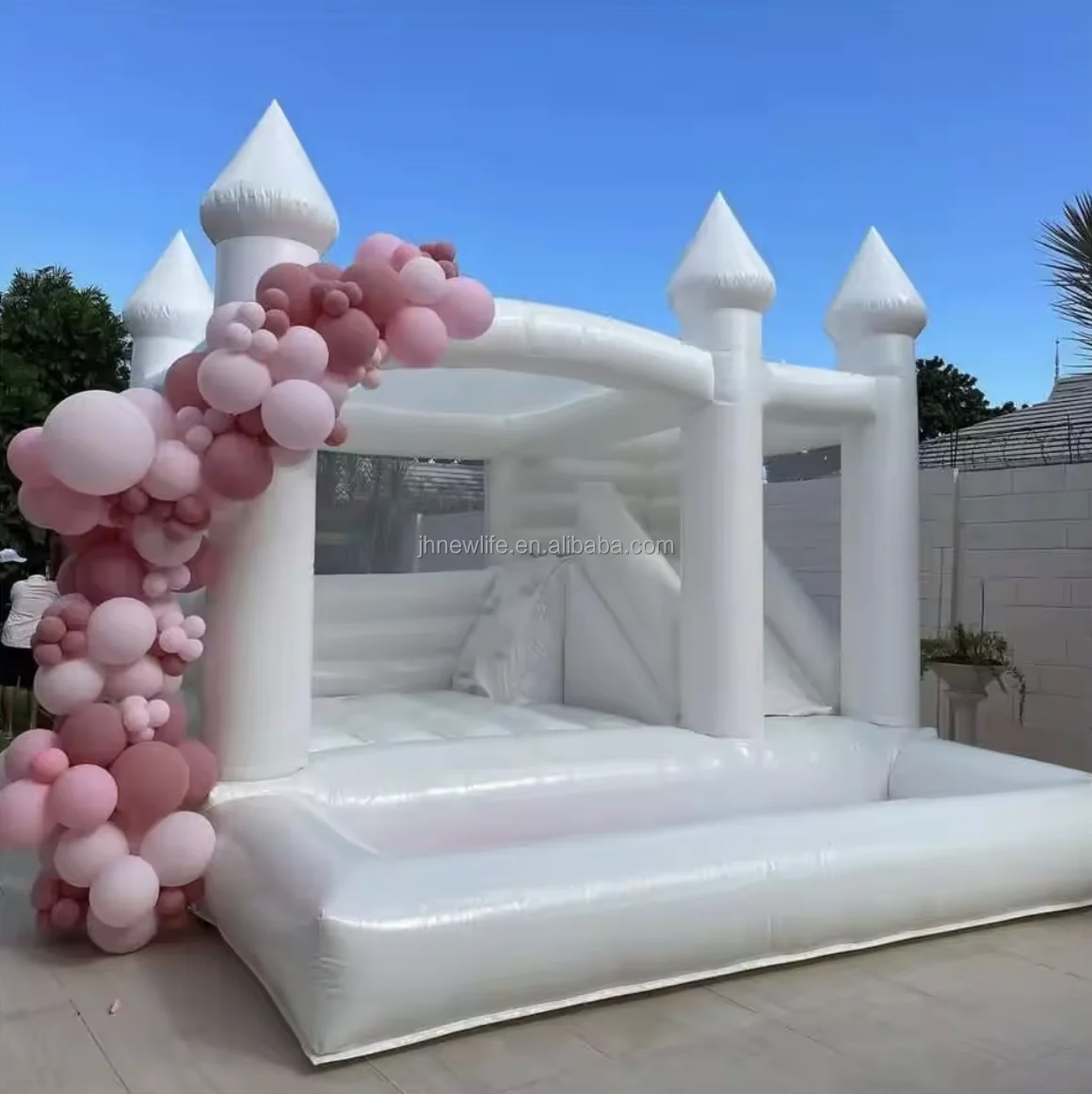 White Bouncer Jumper White Bouncy Castle Inflatable bubble tent slide White Bouncy Castle Commercial Party Rental