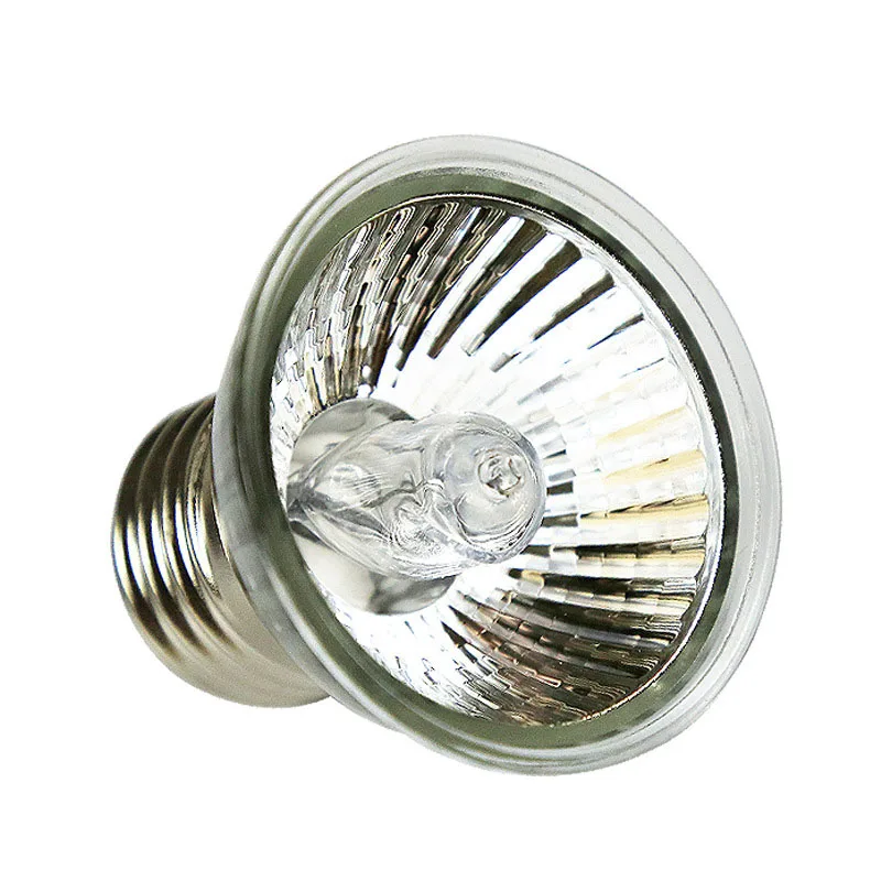 Low Heat 25W 50W 75W UV Halogen Lamp Bulb Full Spectrum UVA UVB 3.0 Reptile Basking Spot Light Lamp