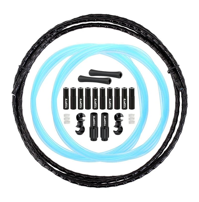 TOOPRE Mountain Bike Slub Line Pipe Suit EIEIO Aluminum Alloy Shift/Brake Oil Filled Cable Tube Other Bicycle Parts