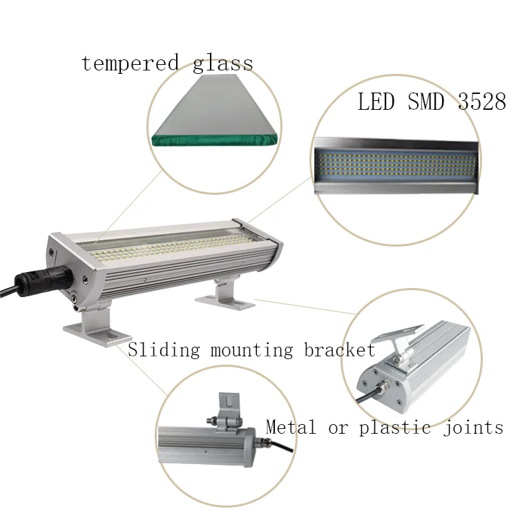 Индивидуальные 54 Вт IP67 промышленное освещение ЧПУ светодиодный свет лампы, станок Рабочая лампа