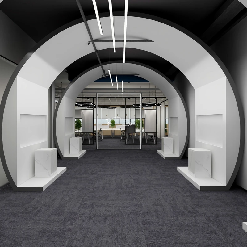 Easycarpeter LAGOM193 Nylon Printed Floor Carpet For Hotel Lobby