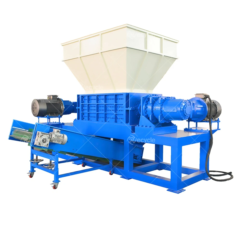 Factory Price Double Shaft Plastic Shredder Scrap Metal Steel Shredder Machine For Recycling