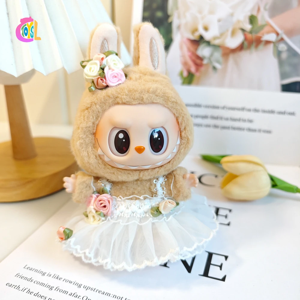 New Arrival Dress Labubu Princess Clothes Plush Toy Pendent Protect Plush Doll DIY Suit Wedding Dress Outfit Clothing for labubu