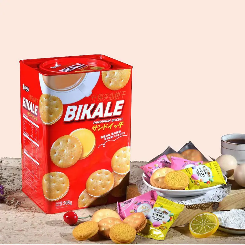 Biscuit Manufacturer Sandwich Cookies Biscuit Filled Macaron  Biscuits And Cookies