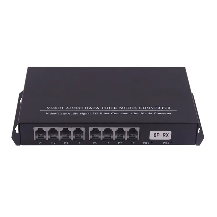 PCM 8 Channel Telephone rj11 To Fiber optic media Converter Extender