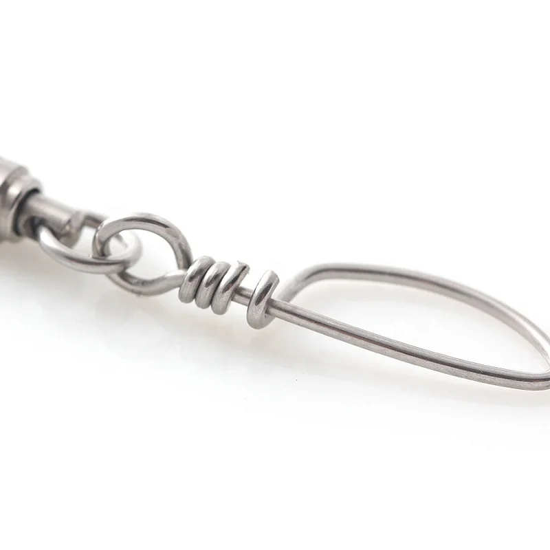 Saltwater Sea Fishing Stainless Steel Ball Bearing Swivel with Tournament Snap