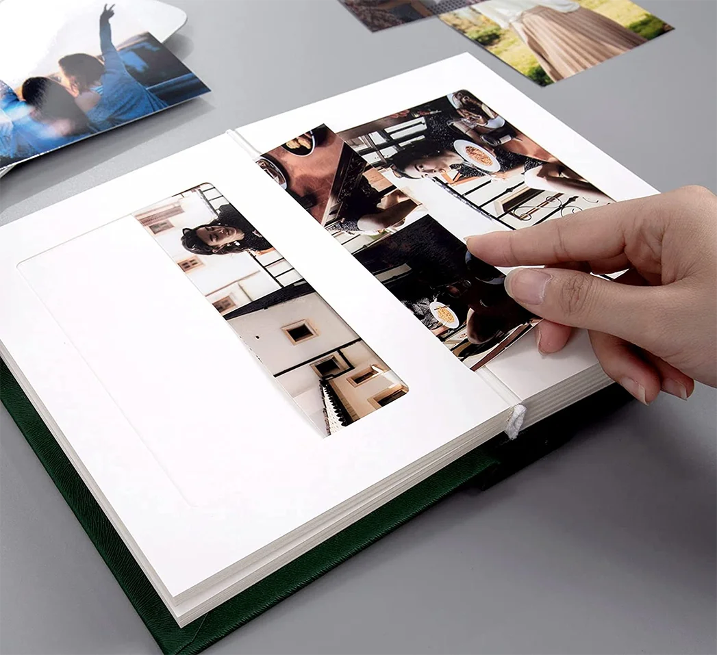 Оптовая продажа фотоальбом маленькая фотокнига скрапбукинг крафт-бумага Жесткая обложка фото Винтаж «сделай сам» альбом-наклейка для детского скрапбукинга