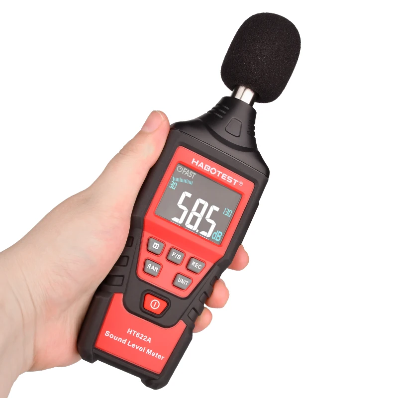 Digital Sound Level Meter HABOTEST Noise Measuring Instrument db Meter logger HT622A Decibel Monitor Diagnostic-tool 30~130db