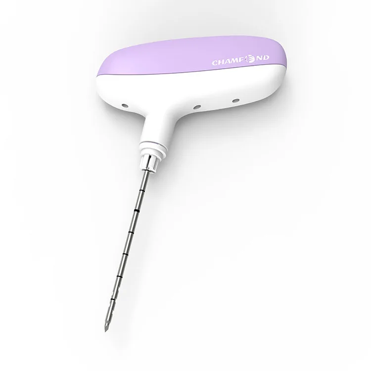 Hospital use disposable bone marrow aspiration needle with ergonomic handle
