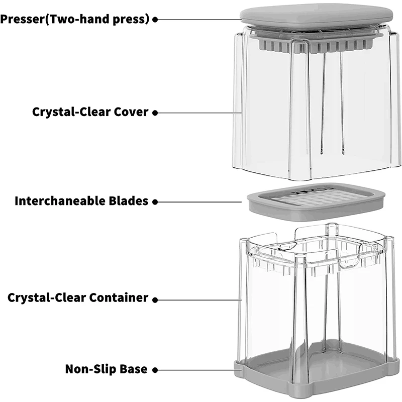 Food Chopper Manual Hand Potato French Fry Cutter Potato Cutter for Fries