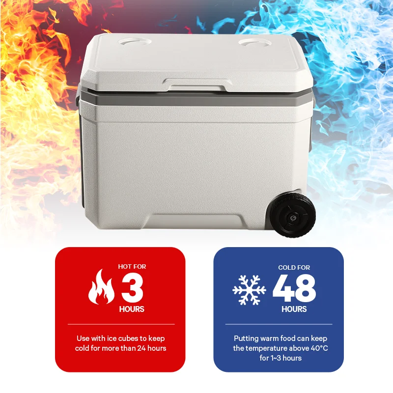 Temperature Display Plastic Hard Car Surface Line Small Cooler Bag Outdoor Extra Large TPU Cooler Box