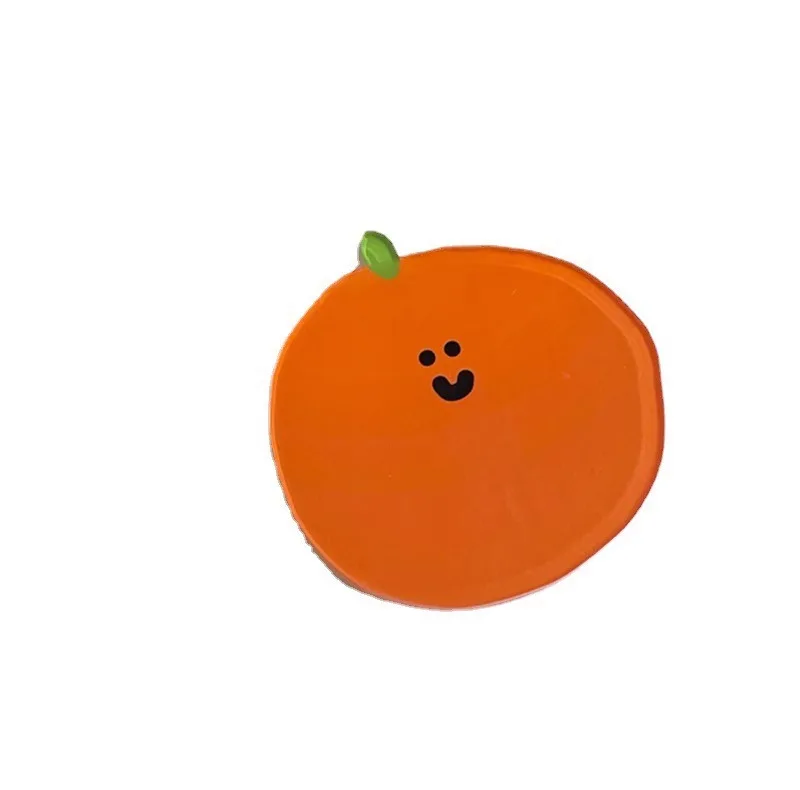 Custom Simple Color Thermal Insulation Pad Orange Coasters Acrylic Blue Cloud Cup Mat Plastic Crafts