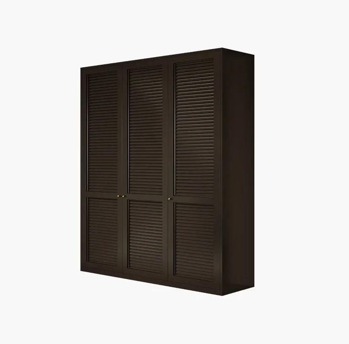Modular style 3 door steel wardrobe metal almirah storage cabinet clothing cupboard free standing apartment living room closet