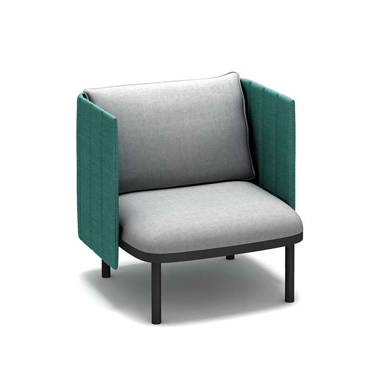 Modern office meeting sofas public waiting room modern partition back office reception fabric sofa