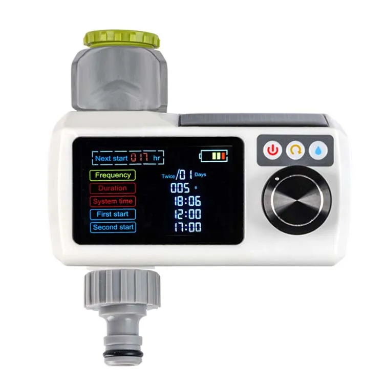 Agricultural irrigation timers rain sensor IP68 water proof solar powered water timer