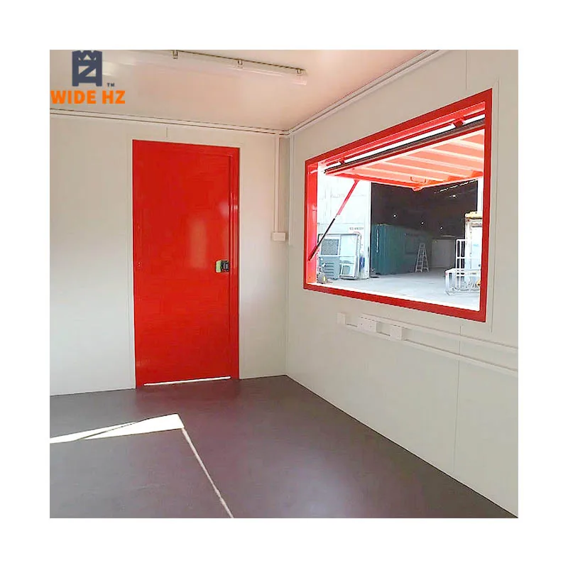 
20ft Ticket office shipping container shop bar cafe restaurant prefab modular portable Kiosk & Ticket Booths for Sale 