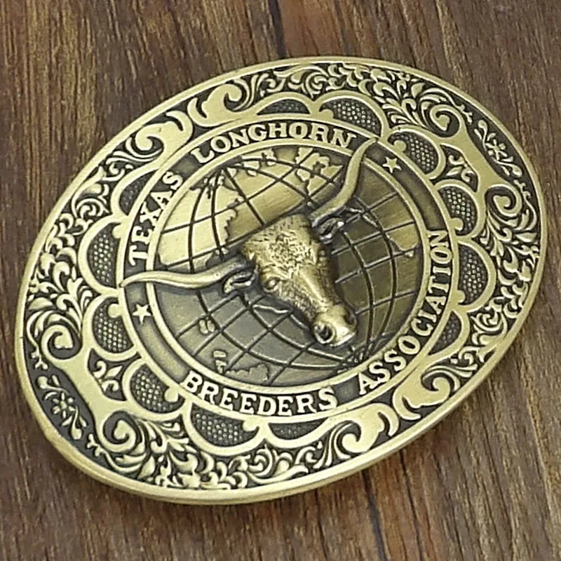 Custom design vintage cowgirl cowboy western belt buckle
