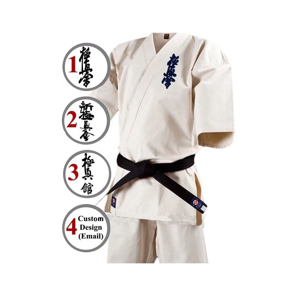 White Kyokushinkai Karate Kimono manufacturer uniform