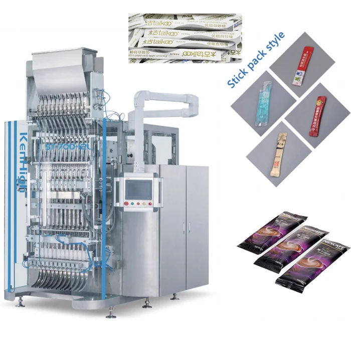 Automatic Multilane 4/5/6/8/10/12 lines Lemon Tea Vitamins Milk Coffee Pharma Stick Pack Packing Machine