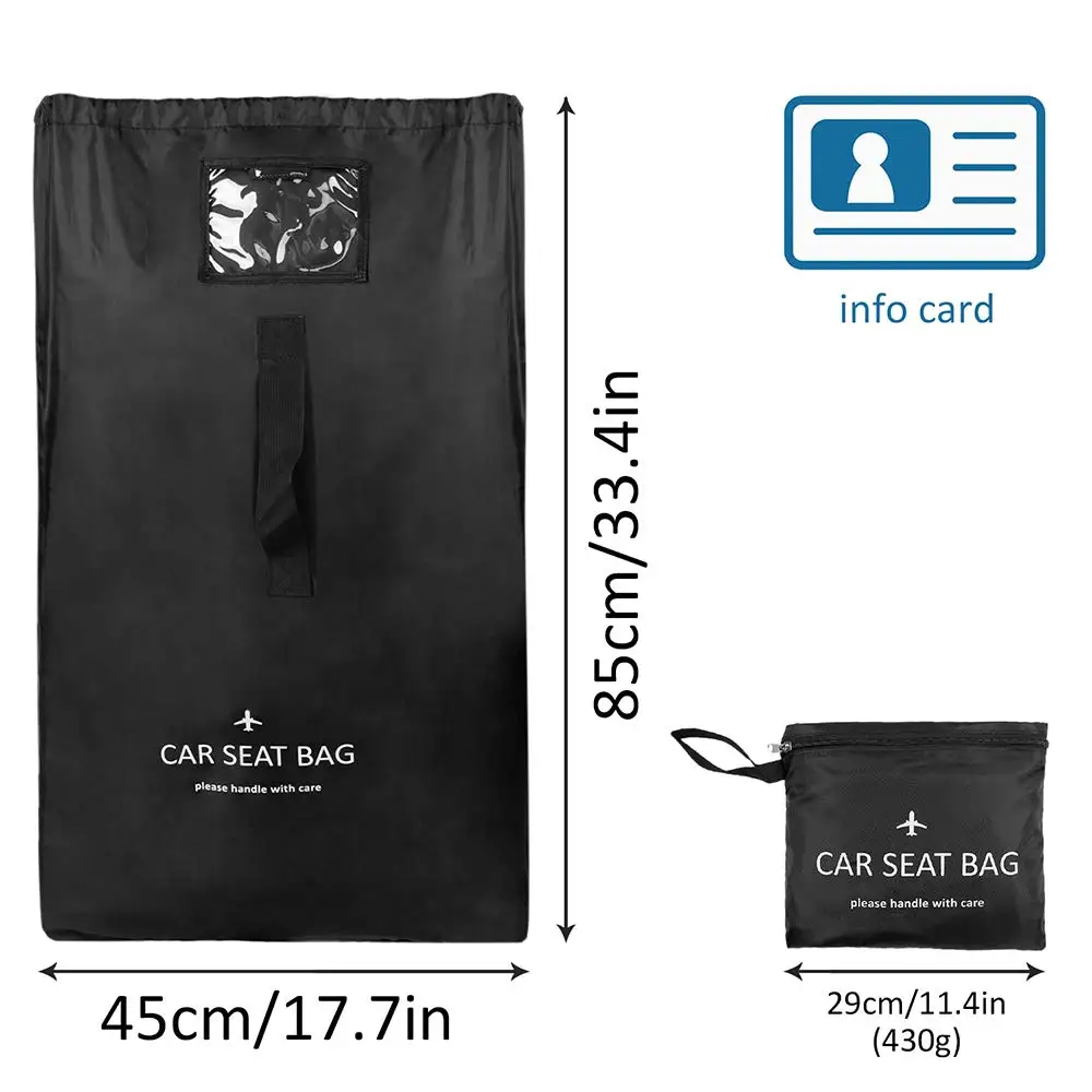 Car Seat Travel Bag for Airplane Gate Check Bag for Air Car Seat Cover Backpack Carrier