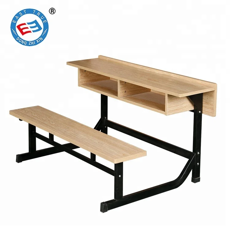School Furniture Kids Study Table and Chair Wood school classroom desk bench