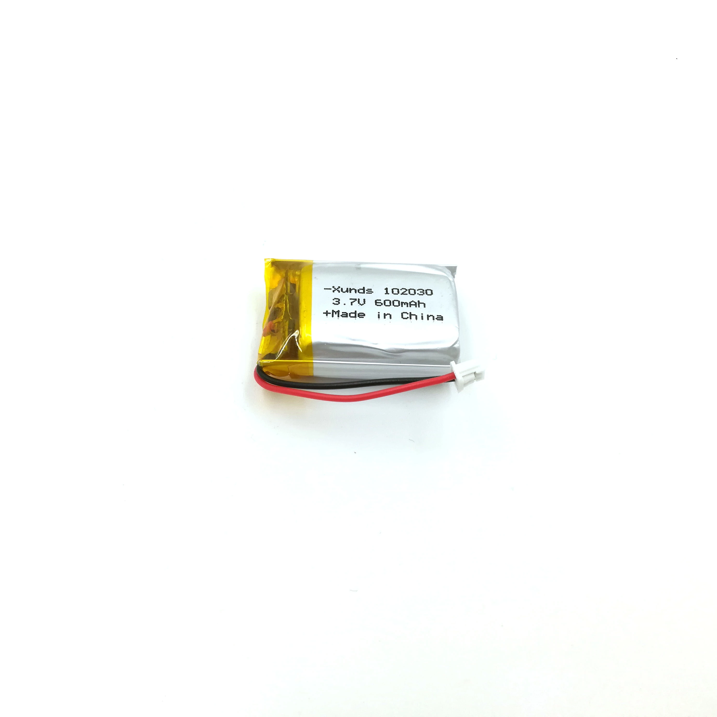 Manufacturer wholesale high quality rechargeable polymer lithium battery 3.7V 600mA 102030