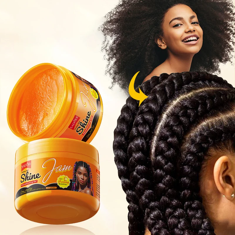 SADOER Factory Wholesale Private Label Custom Logo marmalade Strong Hold 4c Hair Edge Control Braiding Gel Hair Styling Gel