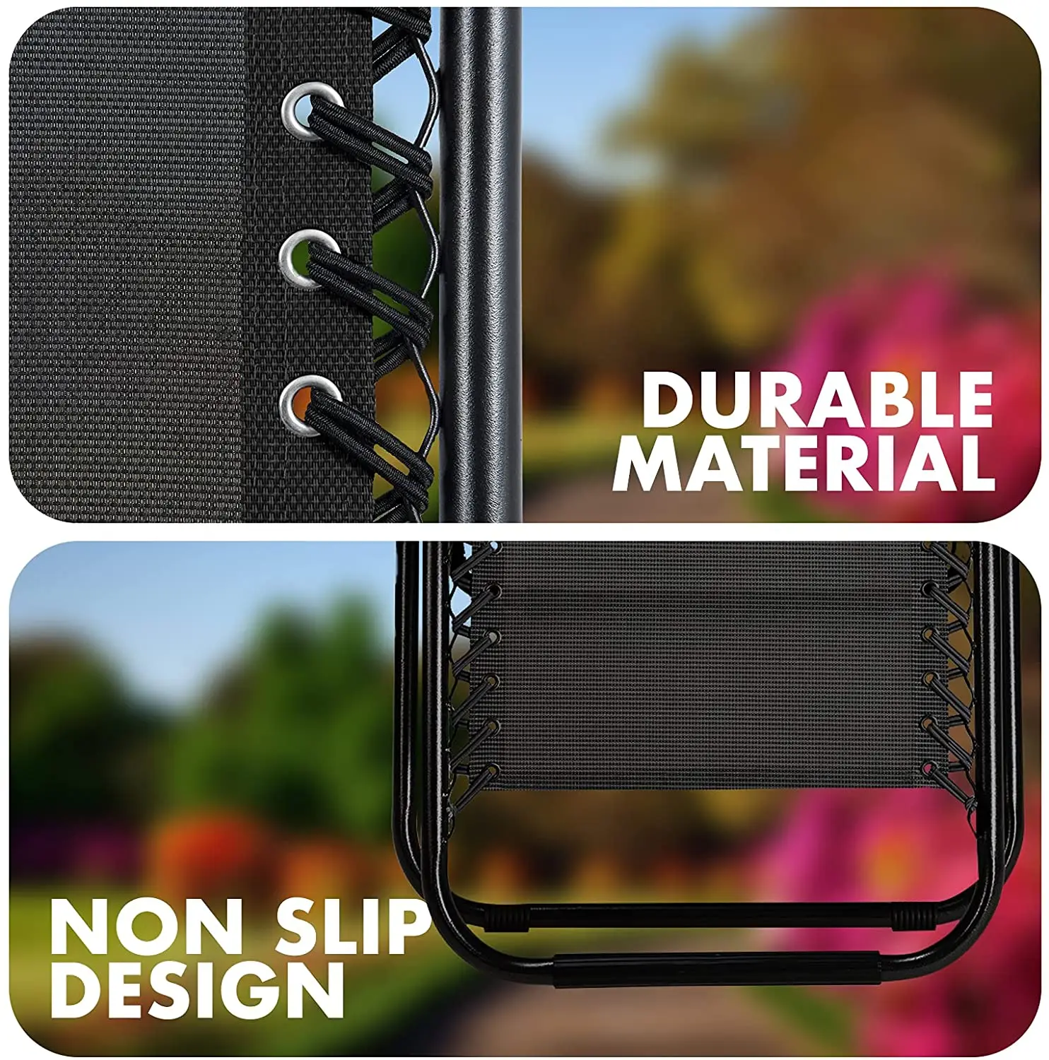 Lightweight Portable Steel Zero Gravity Folding Outdoor Reclining Chair