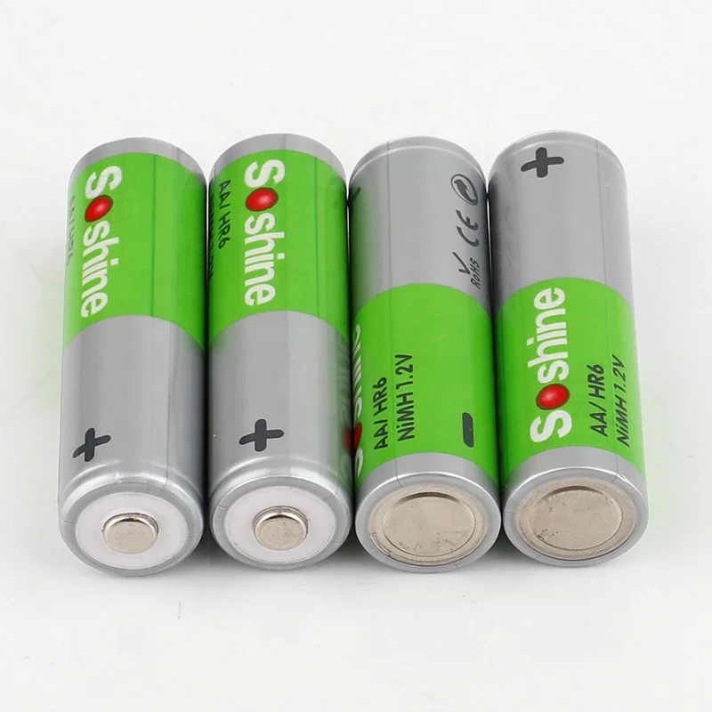  Перезаряжаемые аккумуляторы Soshine AA 1 2 в 1000 мАч NiMH