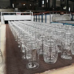 clear or decorated glass mason jar beverage juice dispenser with screw tap