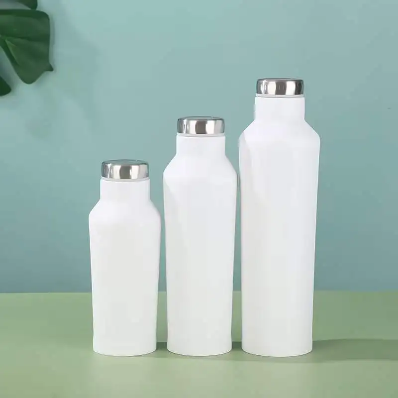 2022 new 350/500/700ml Double Wall Insulated Stainless Steel Water Bottles with Custom Logo Square Shape Cola Bottle Thermos