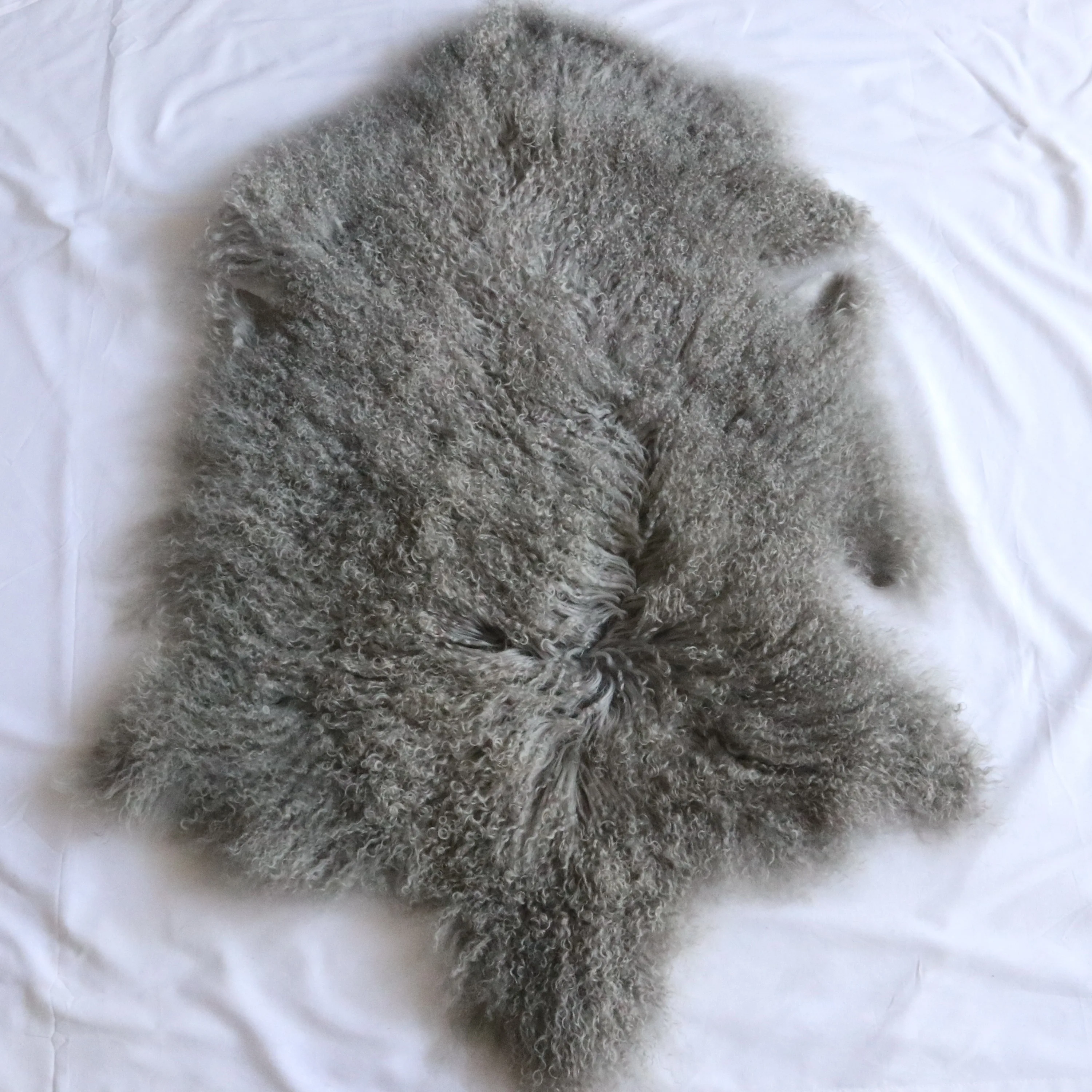 Natural Mongolian Sheepskin Throw Hide Tibetan Lamb Fur Skin Real Sheep Fur Rugs Blanket