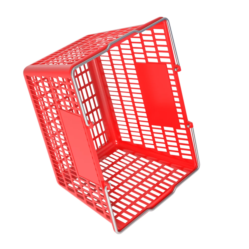supermarket basket plastic basket with handle